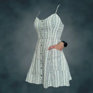 Striped dress with pockets - Lush, size: M